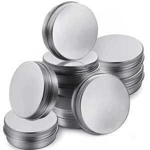 30g 50g 100g Screw top metal containers aluminum tin can with lids aluminum jar