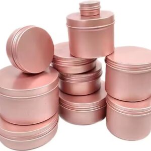 5-250ml Metal Tin Can Container Manufacturer Round Aluminum Rose Gold Jar Can Stored Cosmetic Aluminium 5ml 10ml 20ml 30ml