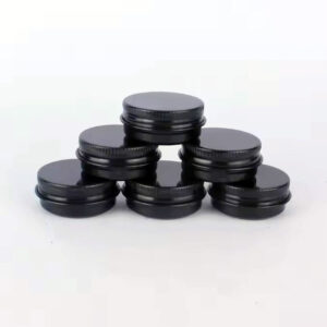 5ml-100ml 200ml 250ml 300ml silver black Aluminum Tins Cosmetic Container for Empty Cream Jar Aluminum cans