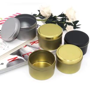 8 oz decorative candle tins custom 16 oz tin candle containers round tin cans