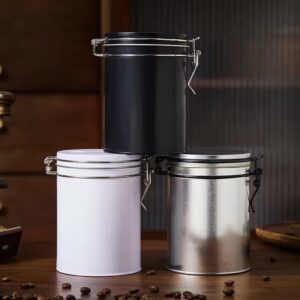 Airtight Nuts Kernels Coffee Bean Packaging Box Container Storage Tin Can Jar With Degassing Valve