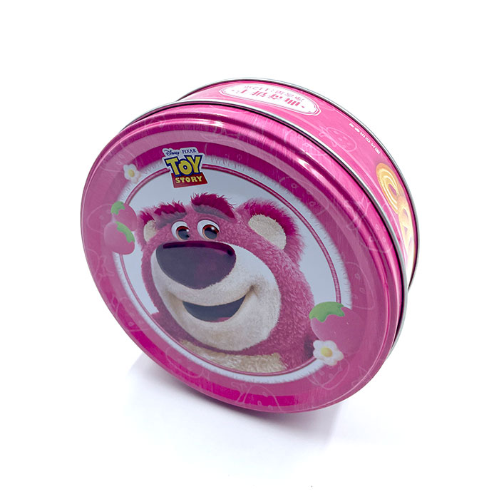 Children Style Round Cookie Tin Box