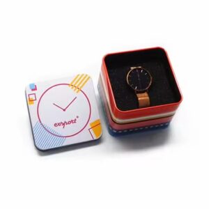 China Supplier Best Selling Square Metal Gift Jewelry Watch Tin Box metal tin box