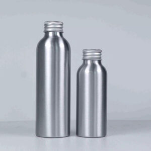 factory hot sale empty 100ml aluminum custom aluminum bottle can do screen printing