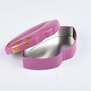 Factory price lip shaped tin box special shape Lip Balm Tin Box Cosmetic Metal Cans