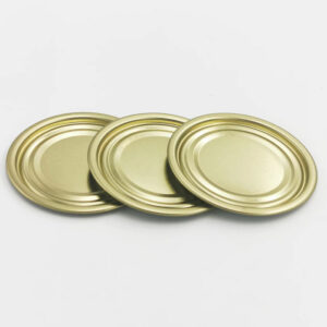 Food grade metal tinplate bottom cover lids for tin end cans