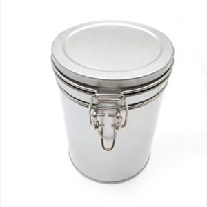 Hot Airtight Metal Jar Guangdong Tea/Coffee Powder Beans Tin Cans Box with Metal Lock Catch