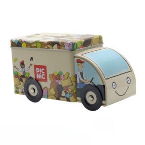 Hot Sale Customize Tin Box Car Truck Shaped Food Grade Material Candy Chocolate Tin Box Money Box Tin