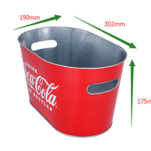 metal tin ice bucket beer iced bucket