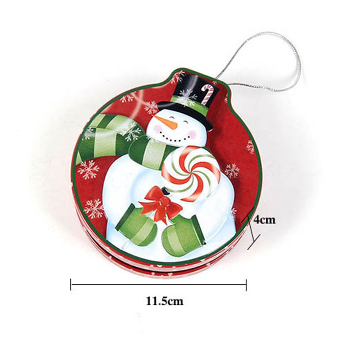 Round Shape Christmas Gift Box with Hanging Decor