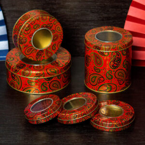 saffron bottle with box High Quality Spice Tin Box Premium Luxury Saffron Packing Box Printed