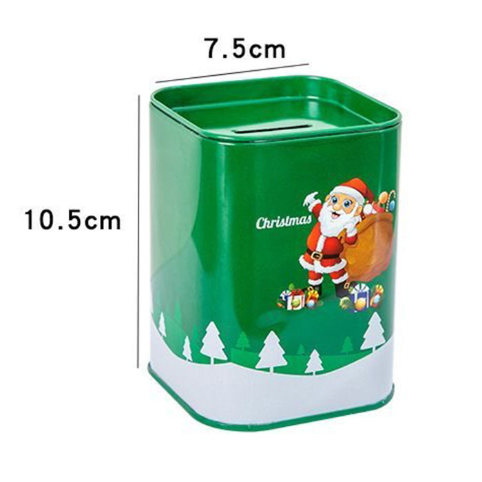 Square Shape Christmas Piggy Bank