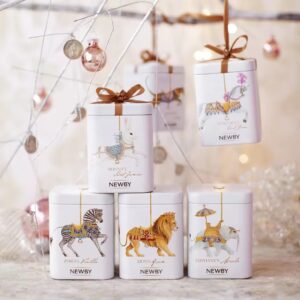 Wholesale Custom Christmas Square Candy Cookie Canister Chocolate Tea Coffee Bean Can Gift Small Packaging Tin Box