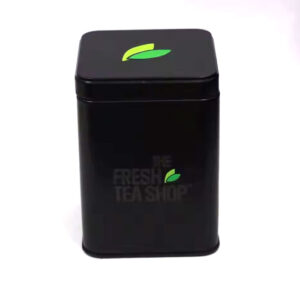 100g square tea tin caddy/airtight tea packaging box