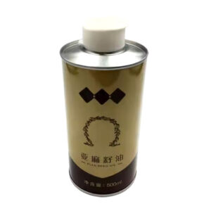 500ml round can for cooking oil 0.5l metal can for olive oil