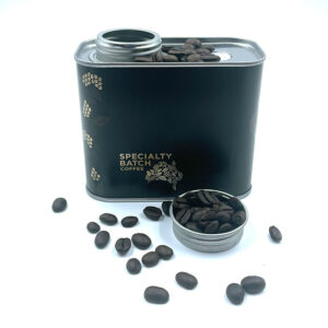 Coffee Bean Tin Can with Vent Hole