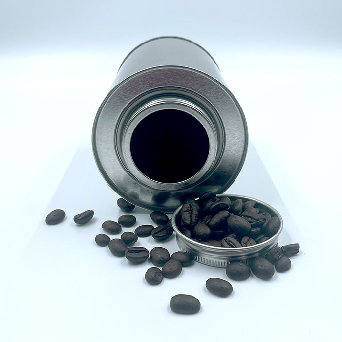 Coffee Bean Tin Can with Vents Holes at Bottom