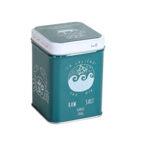 Custom Tin Can Packaging Airtight Empty Square Coffee tin Container tea metal Luxury Flower Tea tin box