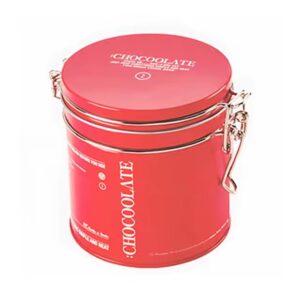 Factory price best selling round airtight metal tin can for tea chocolate packaging