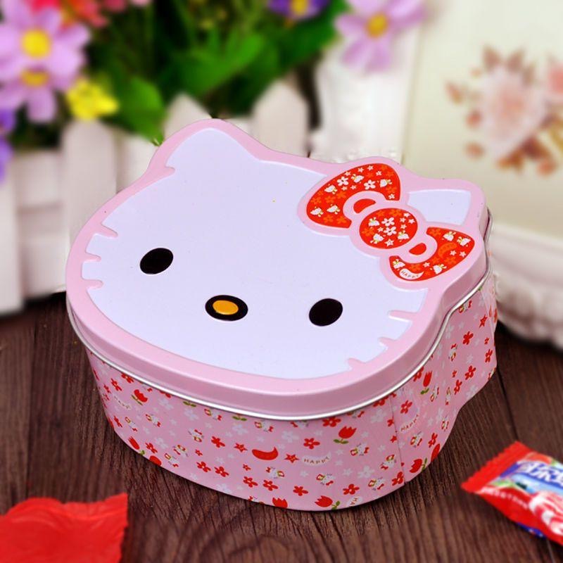 Kawaii Hello Kitty Candy Tin Box