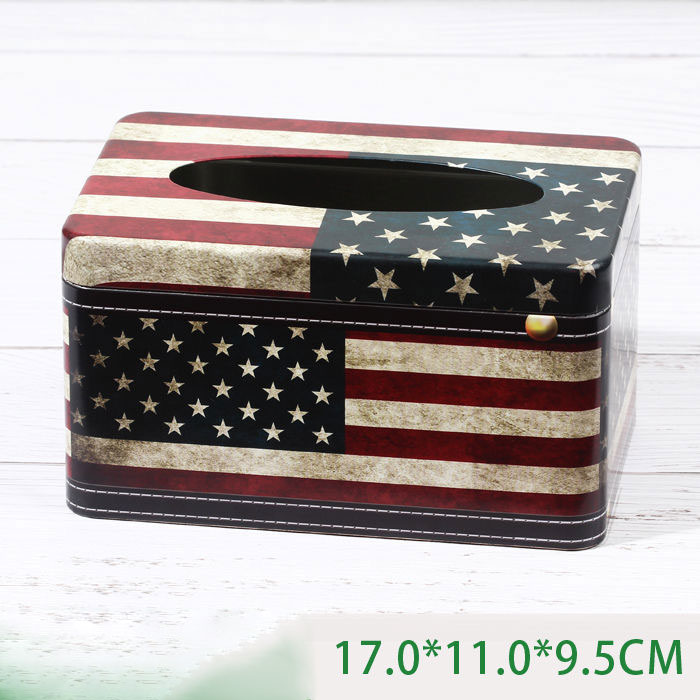 Rectangle Customizable Style Tissue Tin Box