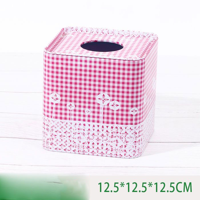 Square Customizable Style Tissue Tin Box