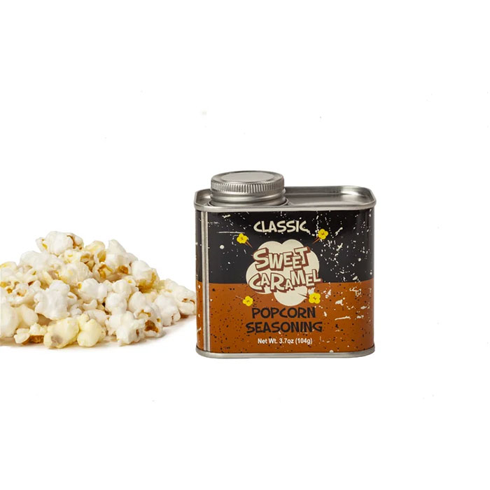 Popcorn Tin Can with Threaded Lid