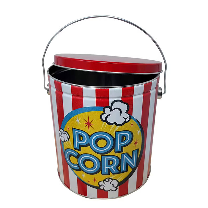 Wholesale Popcorn Tin Can with Handle