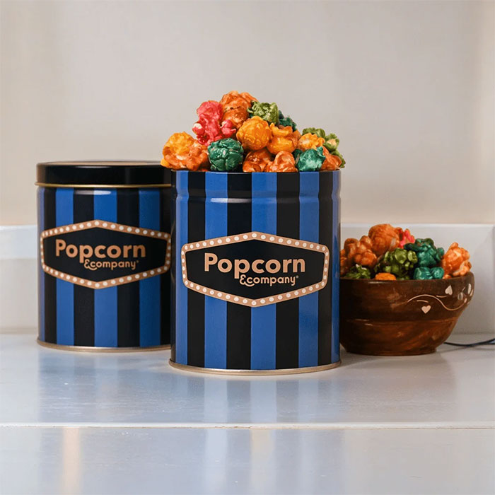 Round Shape Popcorn Tin Box