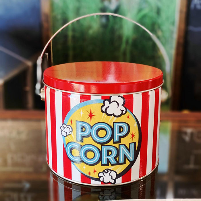 Wholesale Popcorn Tin Can with Handle