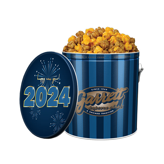 1 Gallon Empty Popcorn Tin Bucket